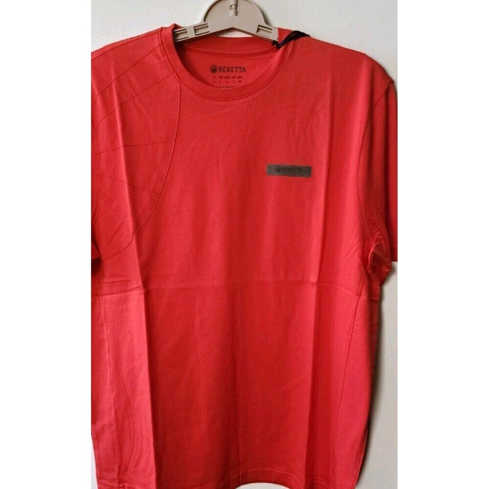 Beretta Corporate Target Tee New Flat Red Breathable Large NWT‎ Excellent D25